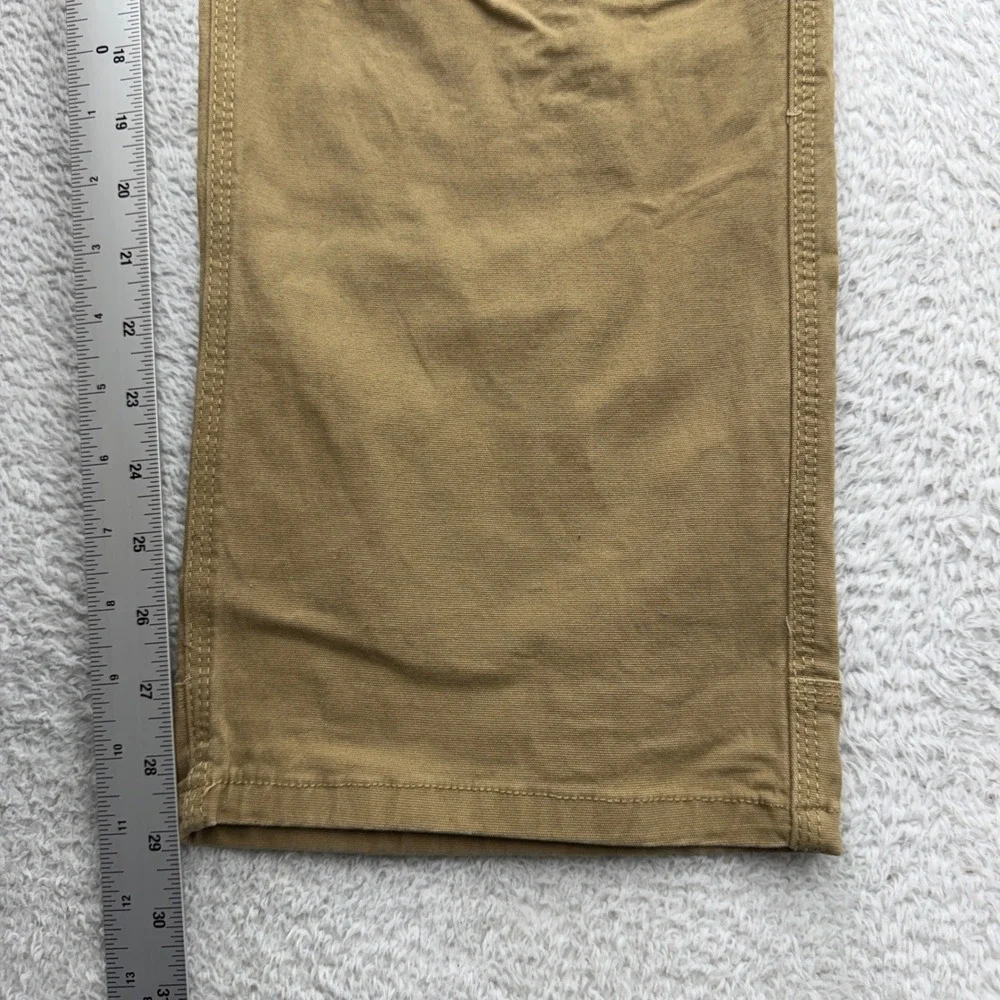 Eastern Mountain Sports Mens 34x30 Khaki Canvas Utility Work Pants S18M0846